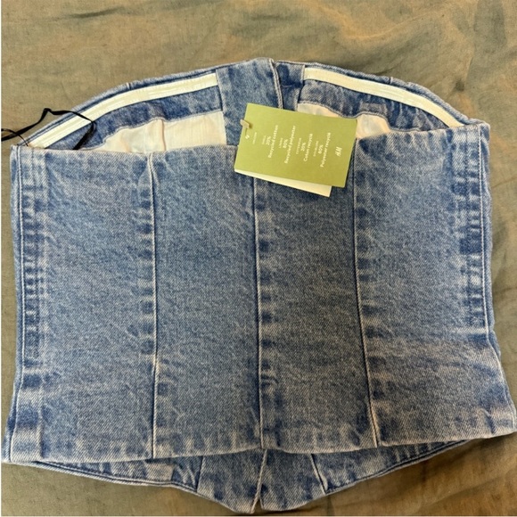 H&M rhinestone button up corset top - Picture 5 of 5